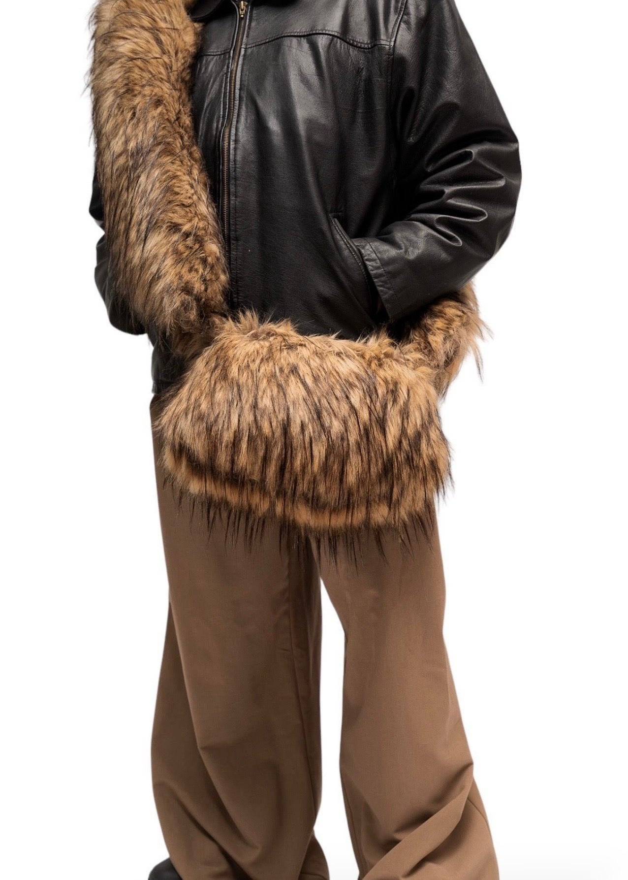 THE FUR OVERSIZED CROSSBODY BAG