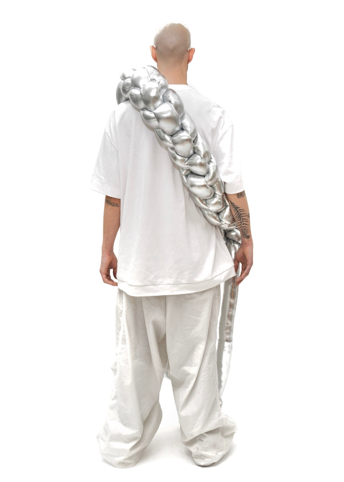 THE INFLATED CROSSBODY BAG - SILVER