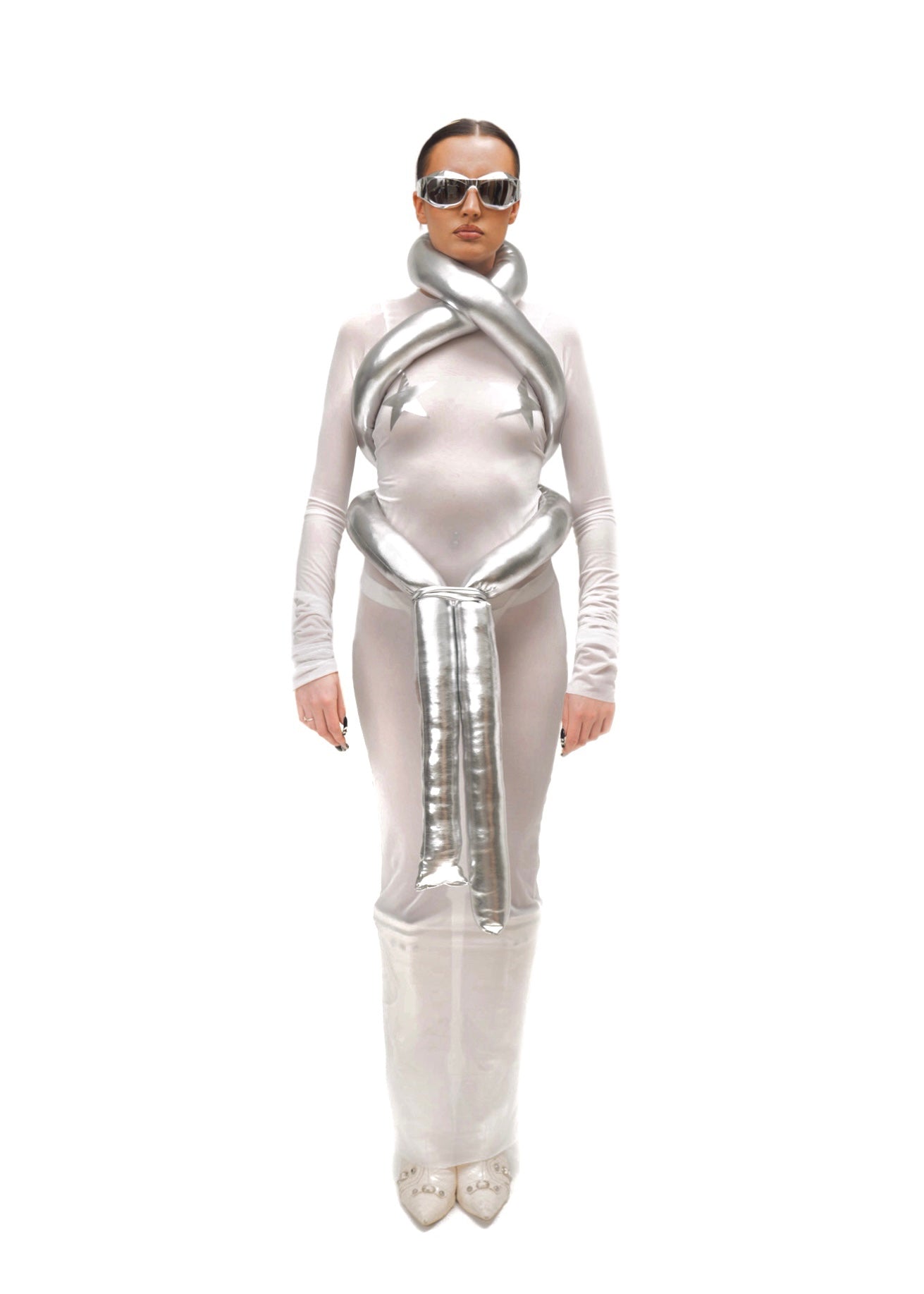 THE STARGAZER DRESS - WHITE